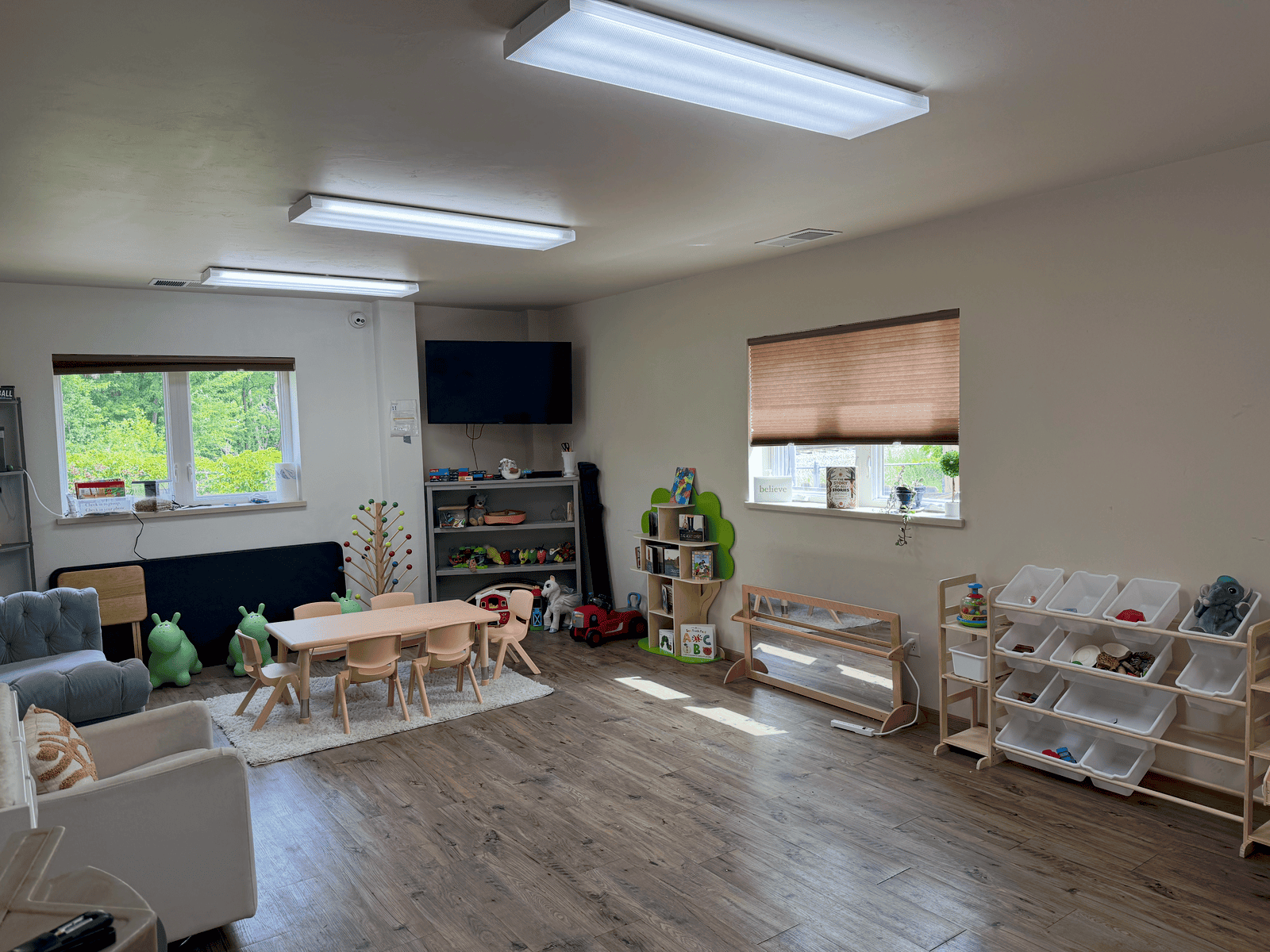 A bright play space for children and families