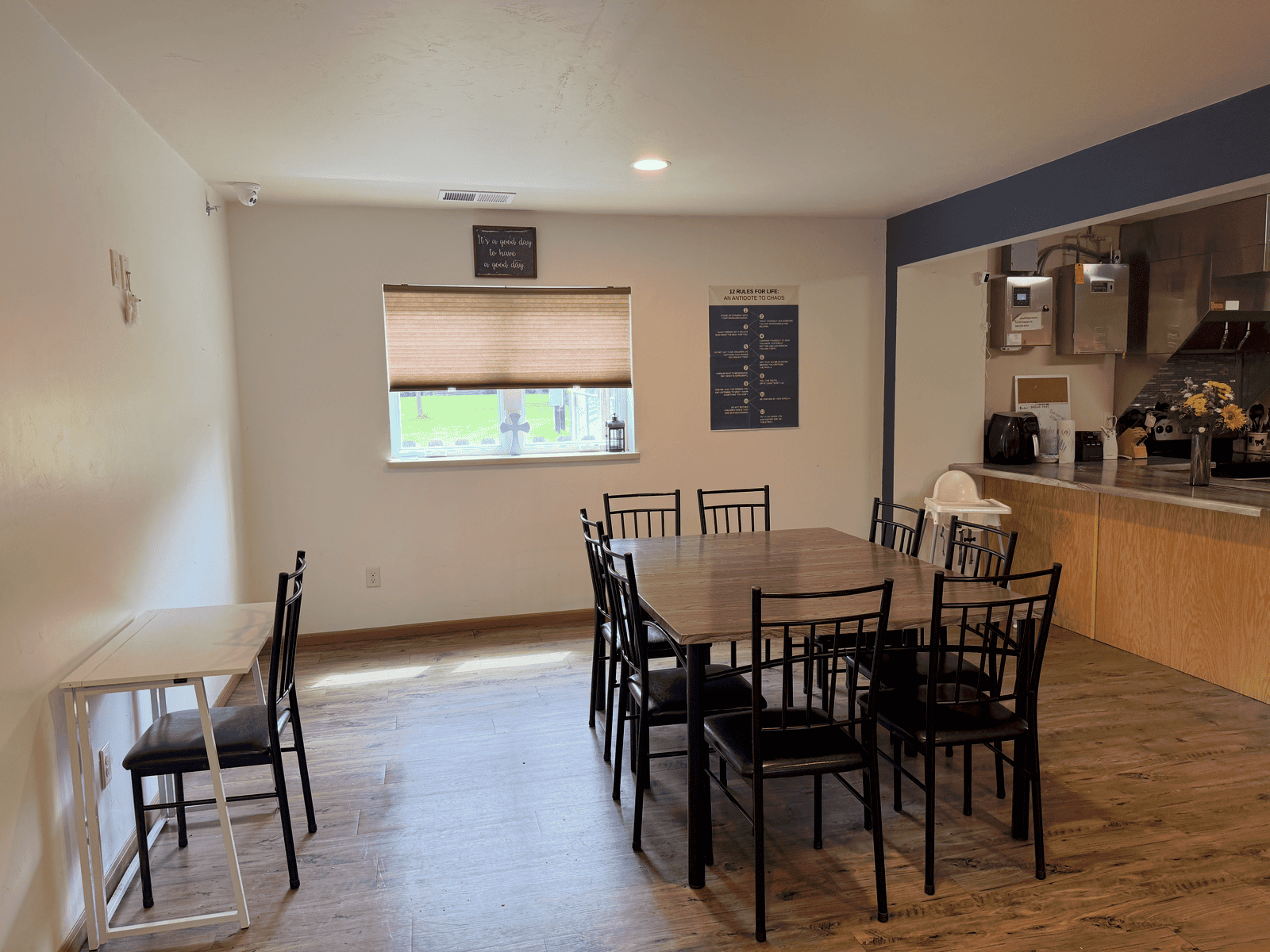 Dining area for community gatherings and events